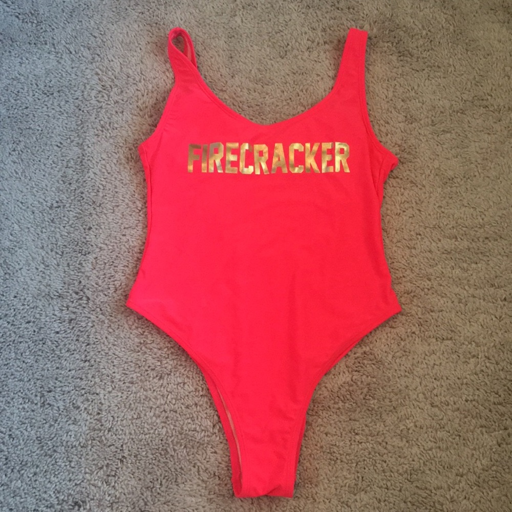 Firecracker One Piece Target Hot Pink Bathing Suit